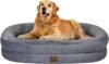 Orthopedic Large Dog Bed – Waterproof, Washable with Bolsters, Non-Slip