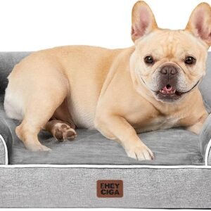 EHEYCIGA Orthopedic Waterproof Memory Foam Dog Bed – Medium