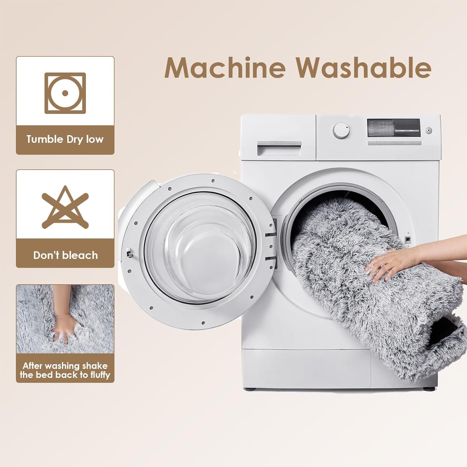 EHEYCIGA Fluffy Dog Crate Bed for XL Dogs - Cozy Comfort - Image 8