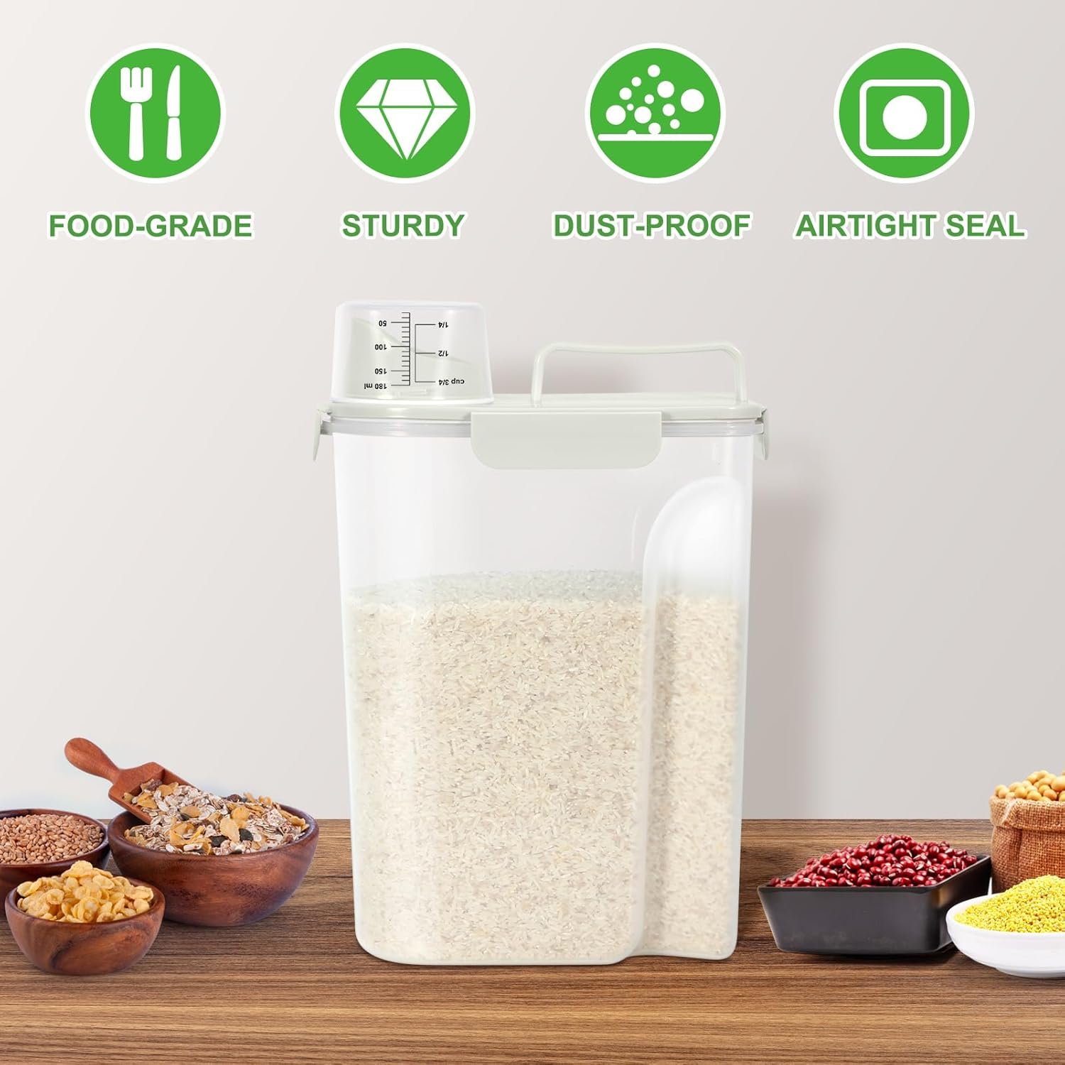 TBMax Airtight Rice Container - 10 Lbs Storage Solution - Image 7
