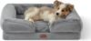 Bedsure Orthopedic Medium Dog Bed – Washable & Waterproof Pet Sofa, Grey 28″