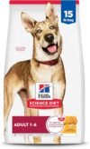 Hill’s Science Diet Adult 1-6 Dry Dog Food, Chicken & Barley – 15 lb Bag