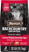 Merrick Backcountry Grain-Free Adult Dog Food – Great Plains Red, 20 lb
