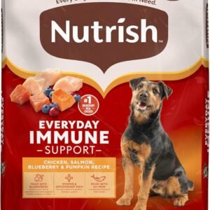 Nutrish Immune Support Dog Food – Chicken, Salmon & Blueberry, 13 lb