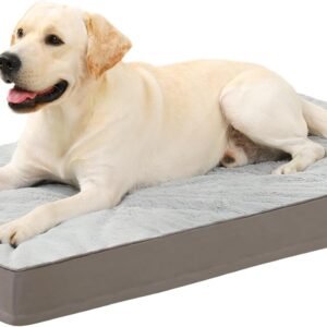 KSIIA Orthopedic Dog Bed: Waterproof & Plush Mat