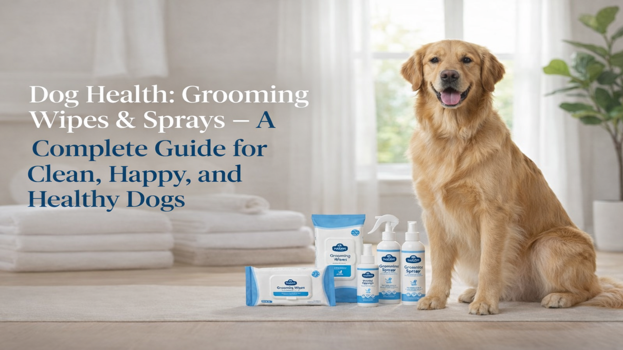 Dog Health: Grooming Wipes & Sprays – A Complete Guide for Clean, Happy, and Healthy Dogs Dog Health: Grooming Wipes & Sprays – A Complete Guide for Clean, Happy, and Healthy Dogs